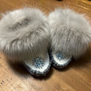 Baby moccasins NEW never worn